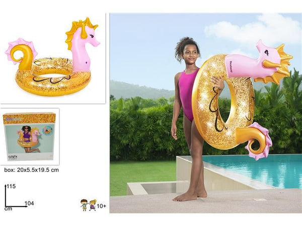 Ciambella cavalluccio marino glitter1,15 × 1,04 m