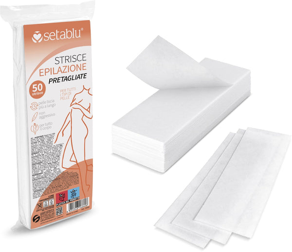 STRISCE DEPILATORIE PRETAGLIATE 50 pz