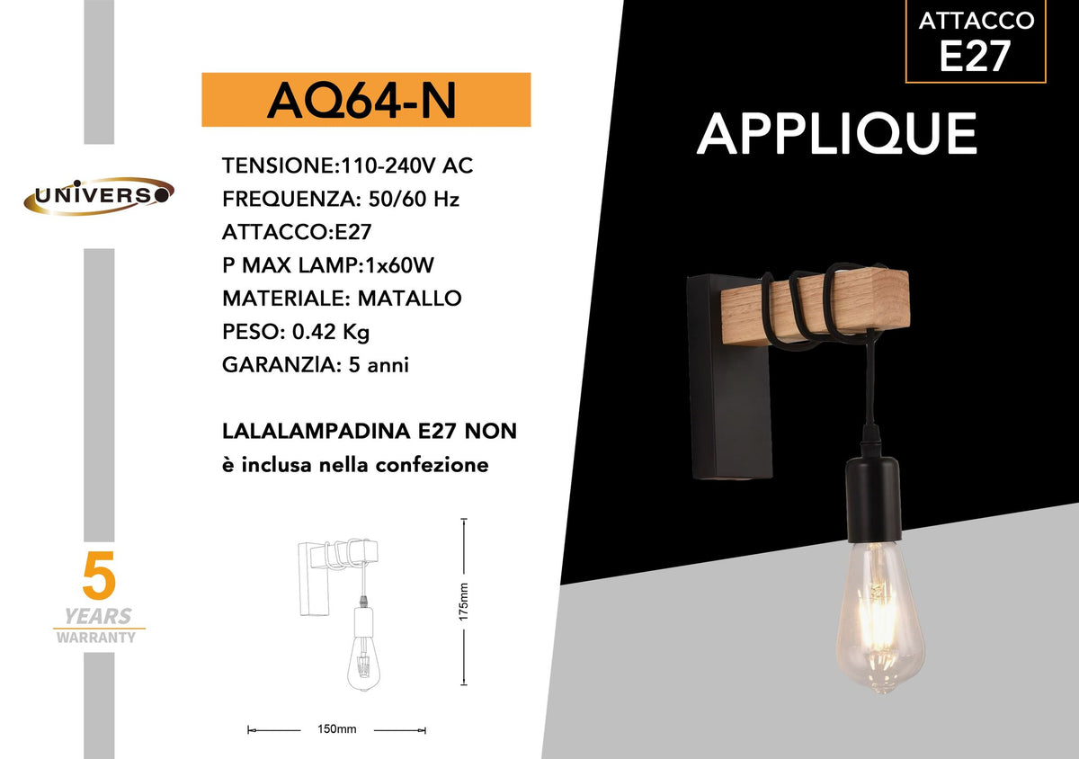 Applique Muro Universo – AQ64-N