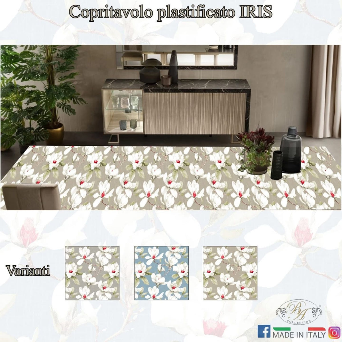 Tovaglia plastificata IRIS