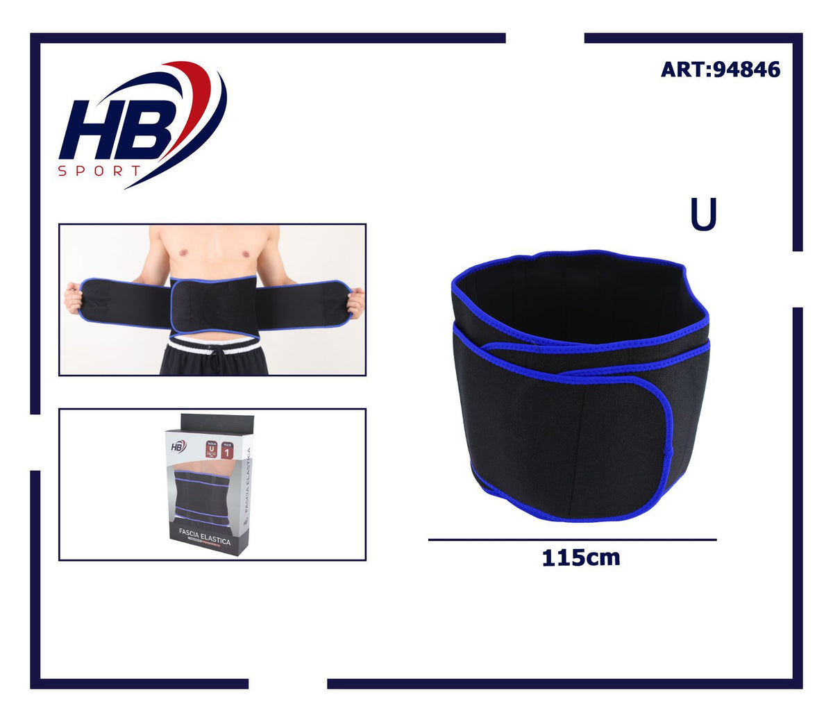FASCIA ELASTICA 1 pz U