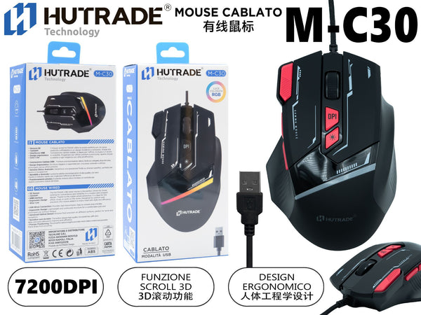 M-C30 MOUSE GAMING CON FILO