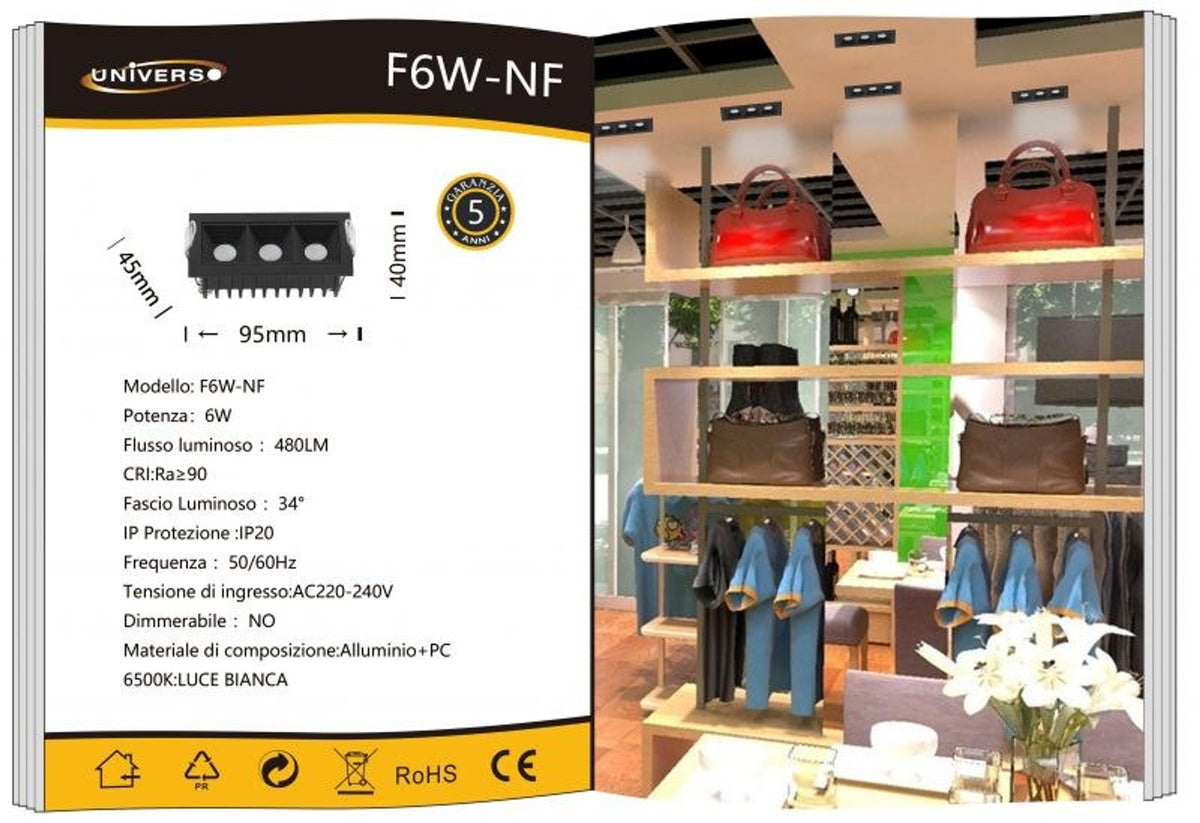 Lampada Da Soffitto Universo – F6W-NF