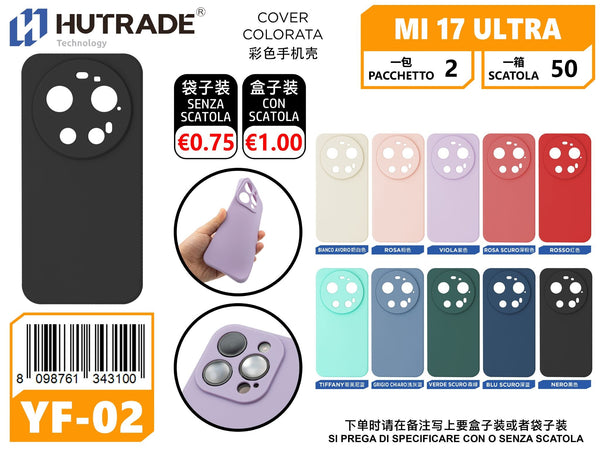 COVER COLORATA TPU MI 17 ULTRA – YF02 007004