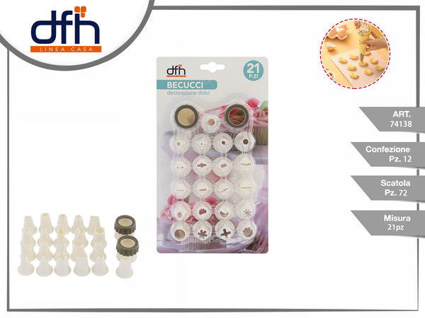 BECUCCI DECORAZIONE DOLCI 21 pz