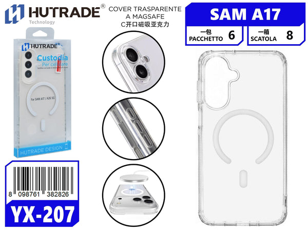 YX-207 COVER TRASPARENTE A MAGSAFE SAM A17/A18