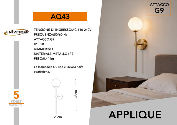 Applique Da Muro Universo – AQ43