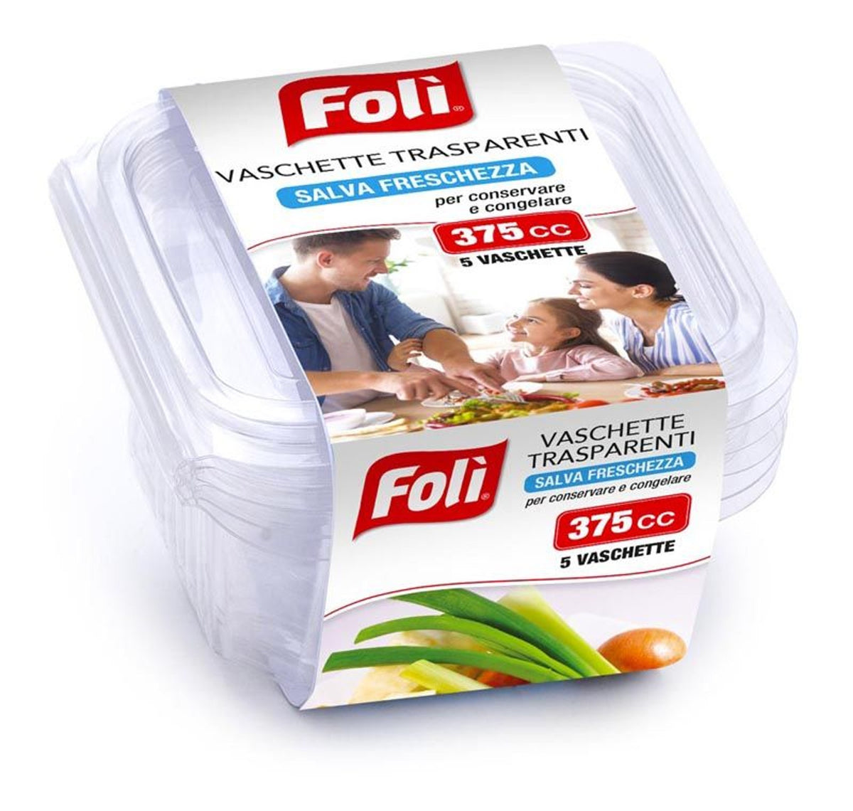 Foli pack cont salvafreschez. 375cc 5 pz rett.