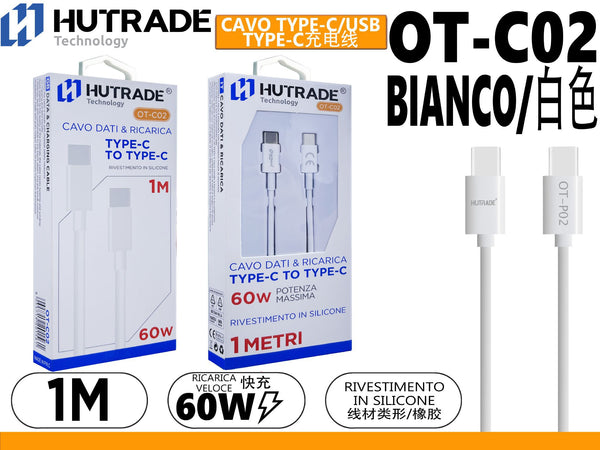 Cavo USB-C a USB-C OT-C02, 1 m