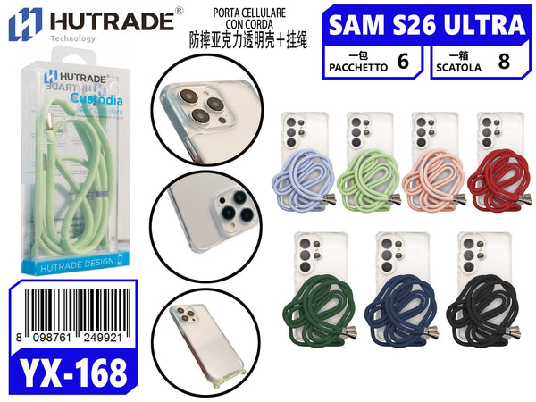 COVER TRASPARENTE CON CORDA SAM S26 ULTRA – YX168 143563