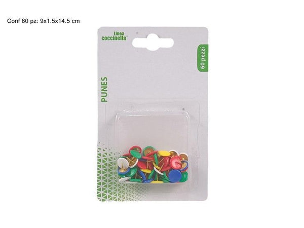PUNES COLORATE 60 pz