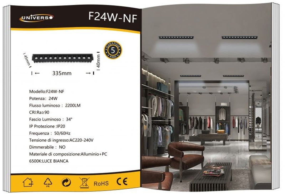 Lampada Da Soffitto Universo – F24W-NF