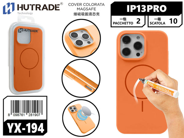 YX-194 COVER COLORATA MAGSAFE IP13 PRO ARANCIONE