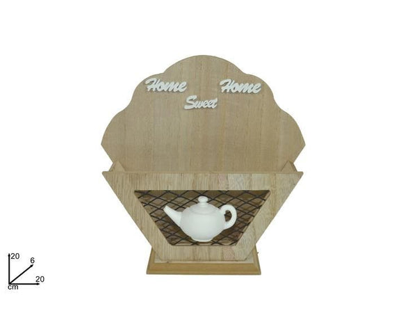 Porta oggetti cucina legno e metallo yb8 × 4027