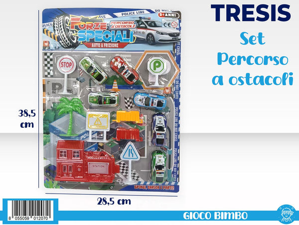 Forze Speciali, percorso con auto a frizione e accessori JN000969P