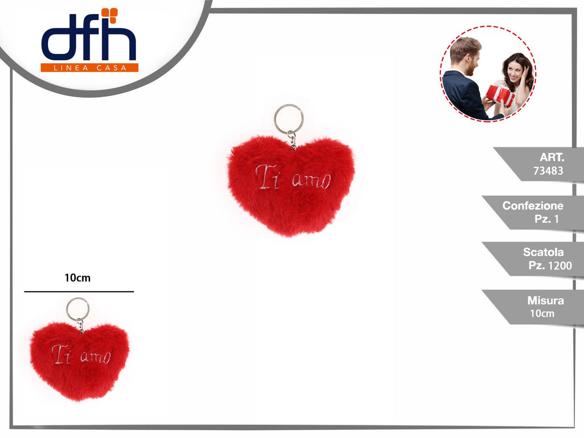 APPENDINO DI CUORE ROSSO 10 cm