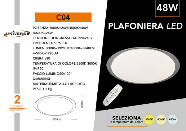 Lampada Da Soffitto Universo – C04