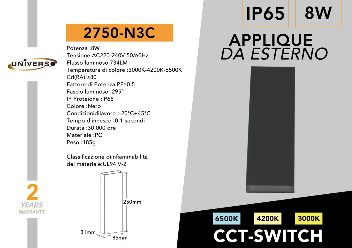 Applique da esterno – 2750-N3C