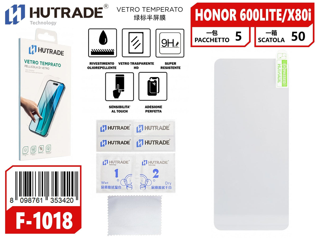 F-1018 PELLICOLA DI VETRO HONOR 600 LITE/HONOR X80I