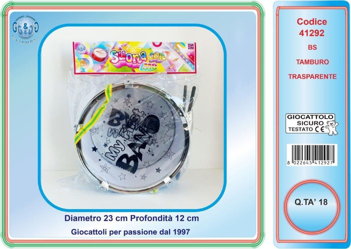Tamburo trasparente giocattolo LIP41292
