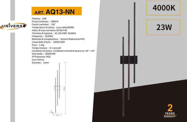 Applique Da Muro Universo – AQ13-NN