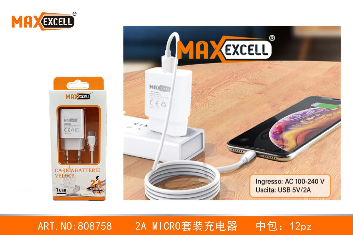Kit caricabatterie con cavo