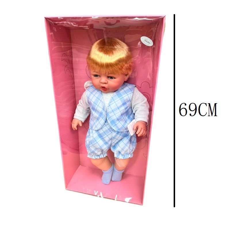 Bambolotto con completo azzurro, 69 cm 6052