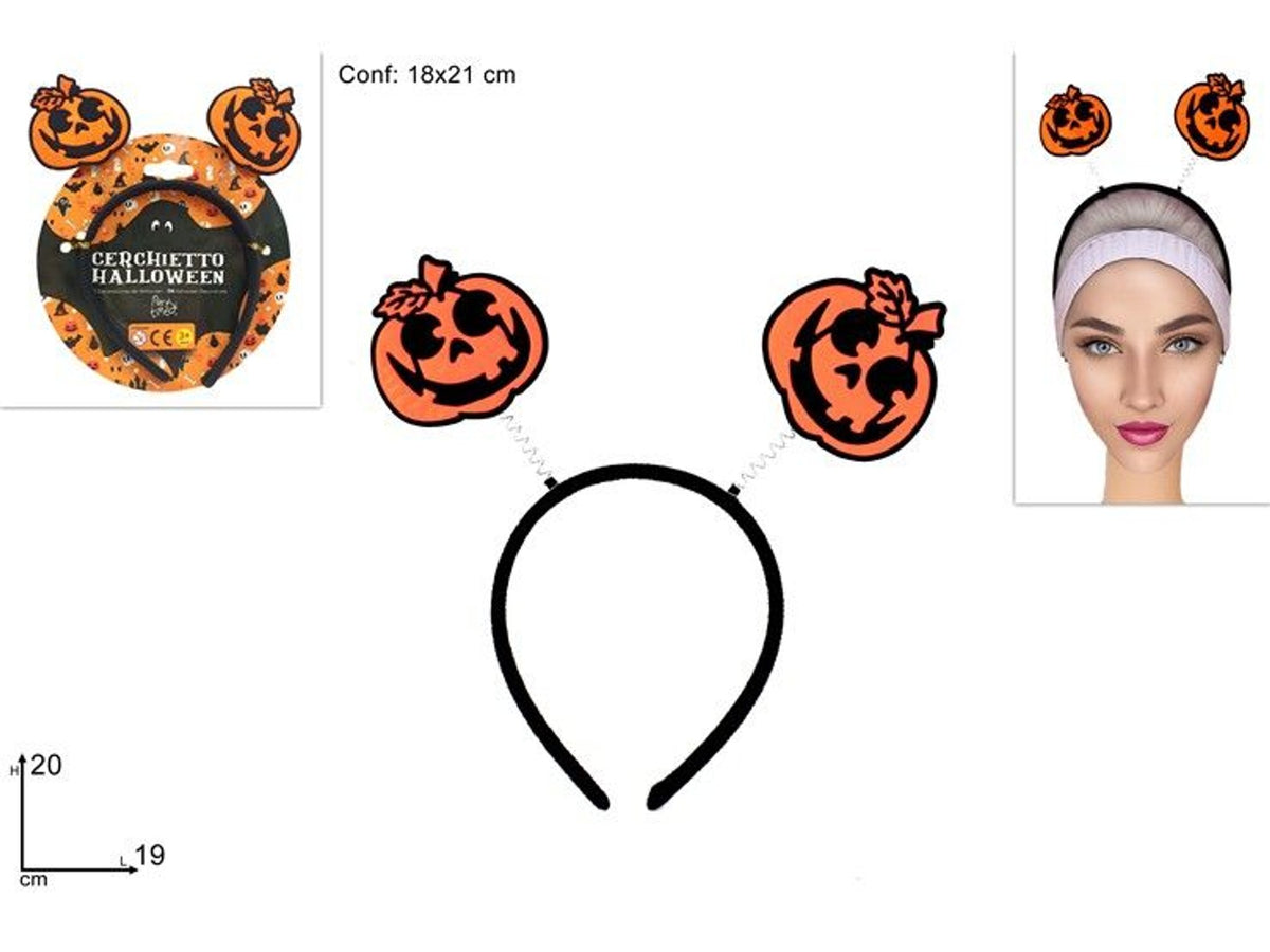Cerchietto Halloween con zucche