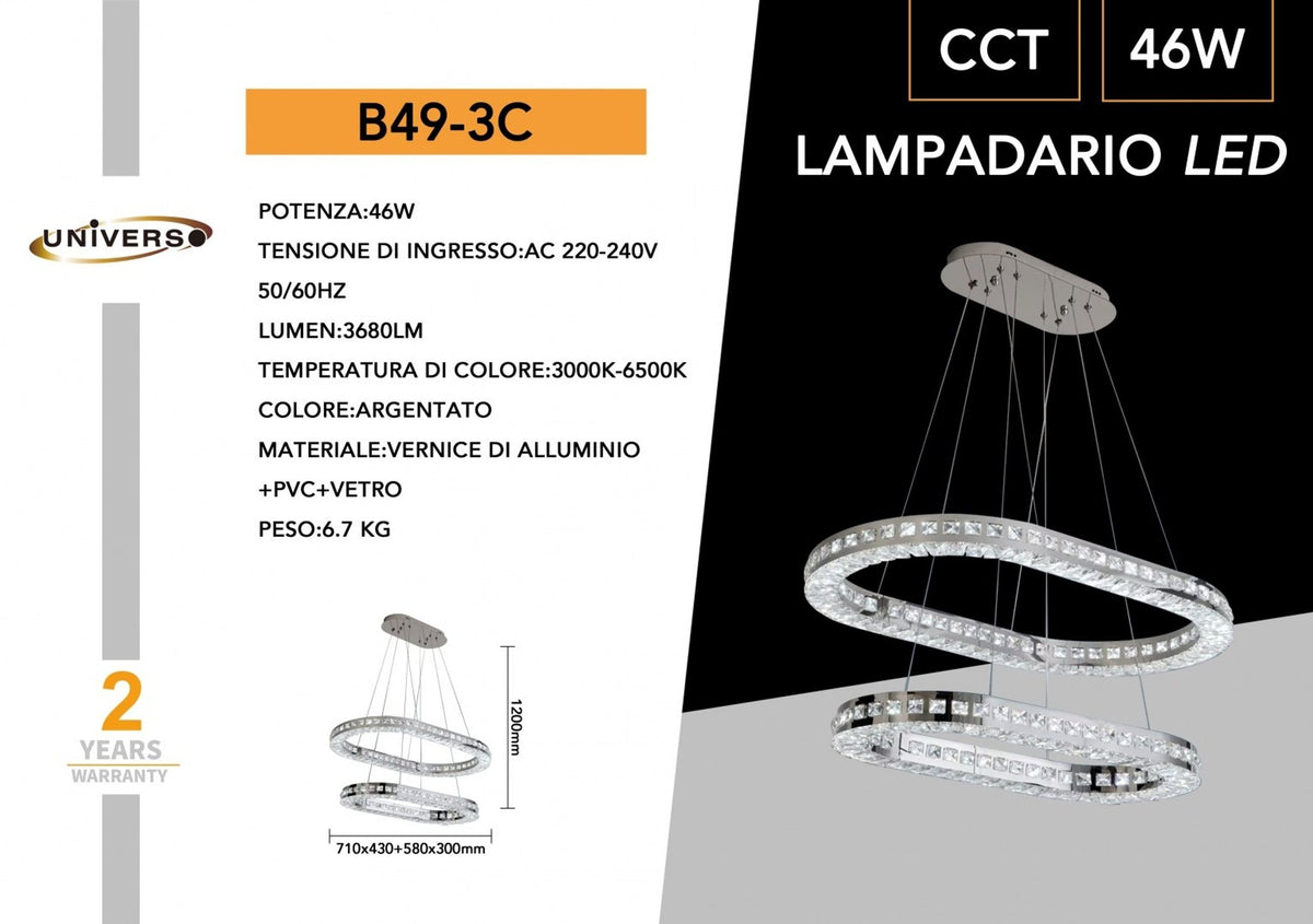 Lampadario Da Soffitto Universo – B49-3C
