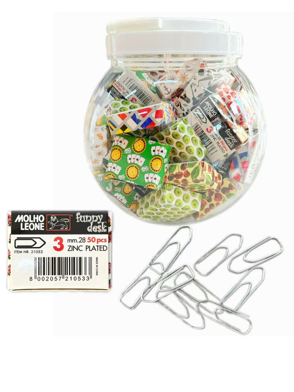 Molho Leone Funny Desk, fermagli zincati 28 mm, 50 pezzi