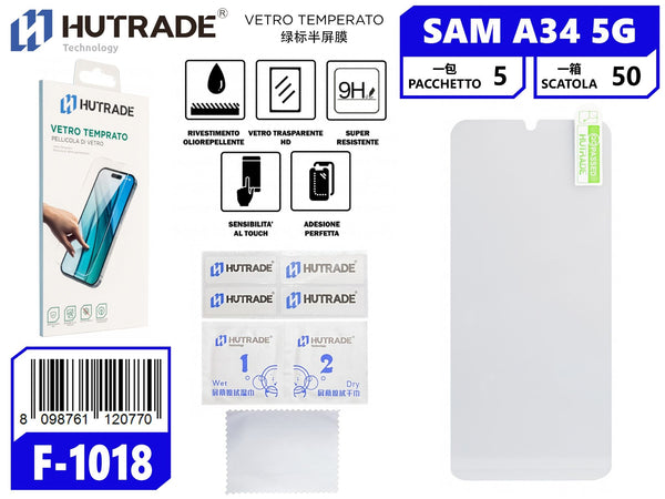 PELLICOLA DI VETRO SAM A34 5G