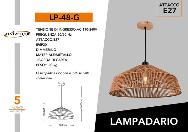Lampada Sospension Universo – LP-48-G