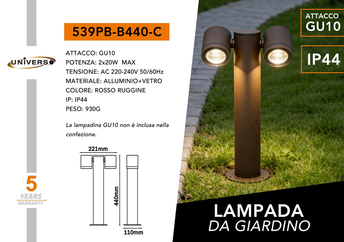 Luce da giardino e da percorso – 539PB-B440-C