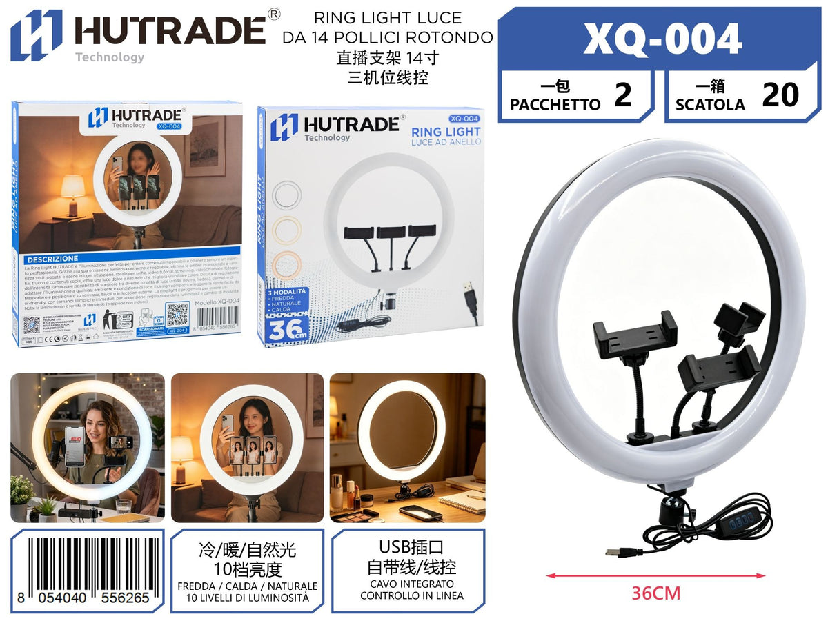 RING LIGHT LUCE DA 14 POLLICI ROTONDO – XQ004