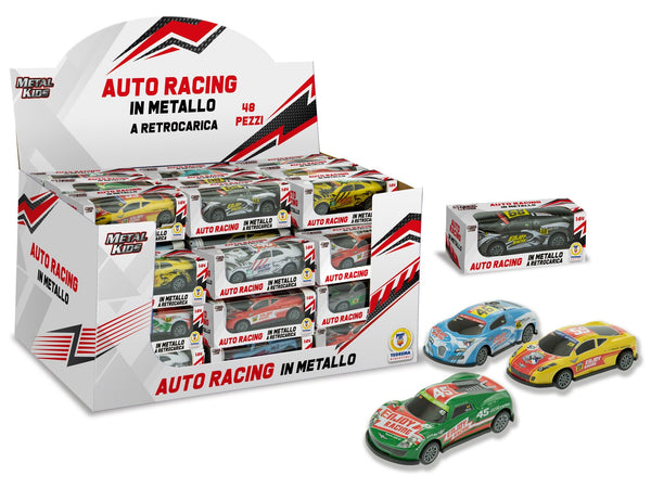 Metal Kid, auto racing giocattolo assortita 67255