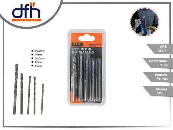 Kit puntini per trapano