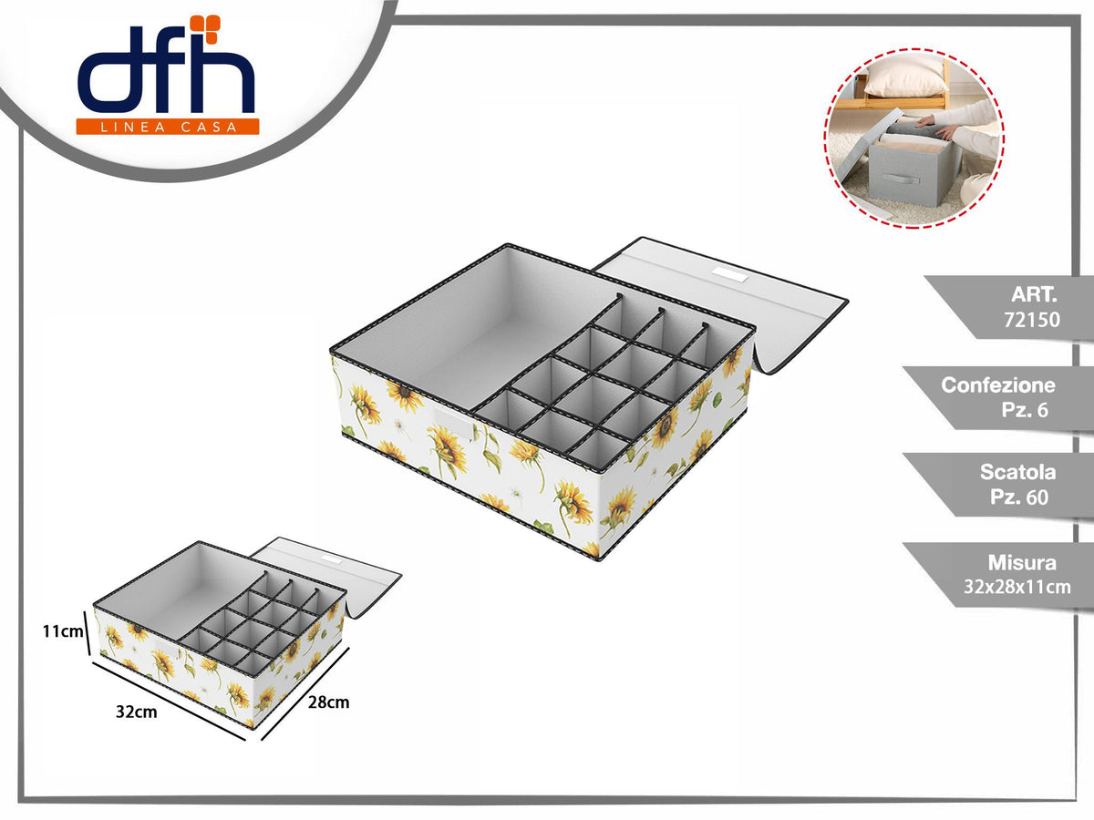 ORGANIZER PER ARMADIO 32 28 11 cm 121 SCOMPARTI