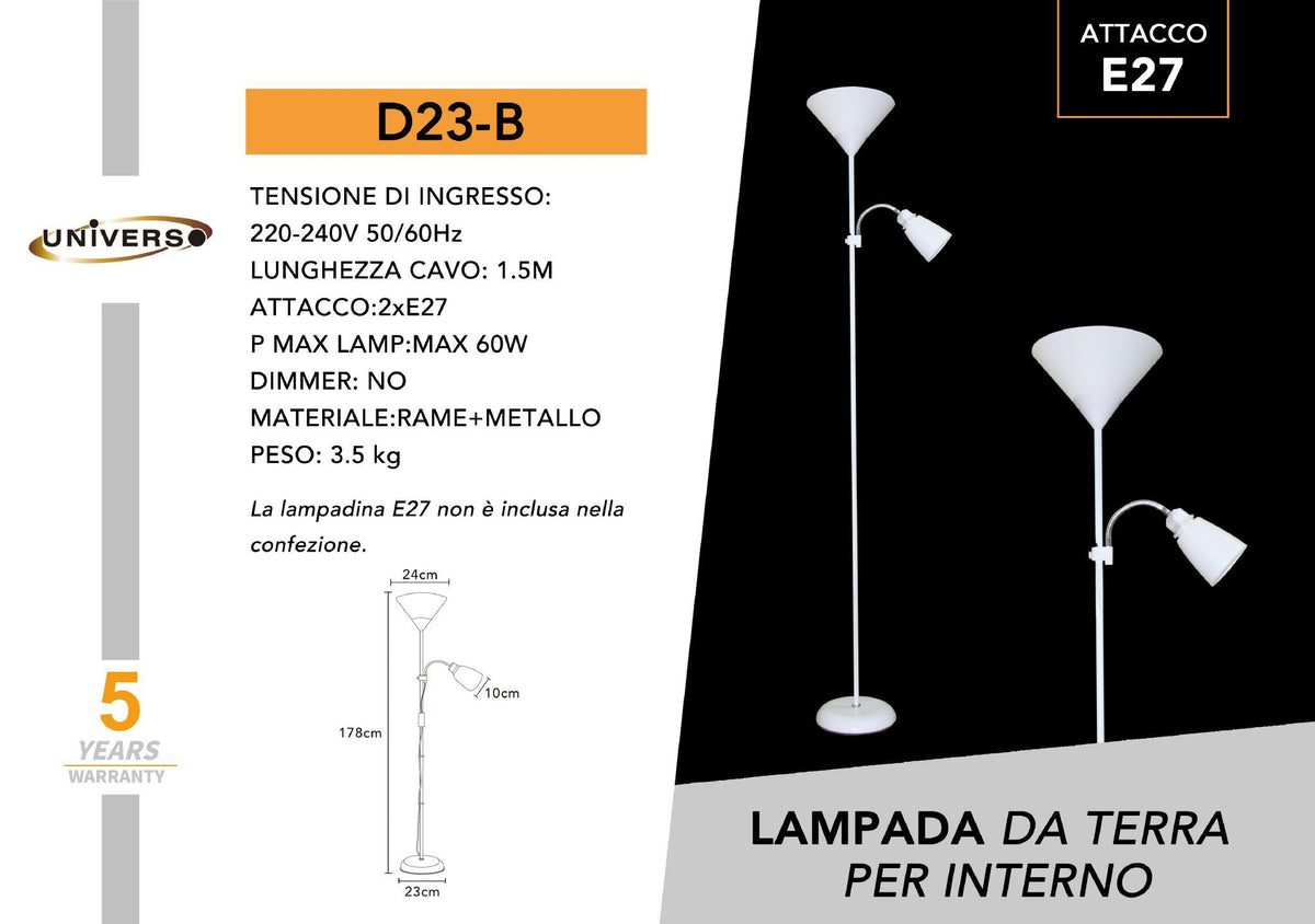 Lampada da terra – D23-B