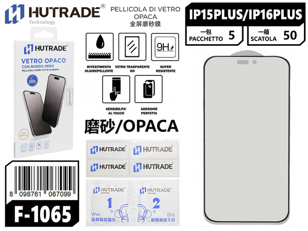 PELLICOLA DI VETRO OPACA IP16 PLUS/15 PLUS/6.8 – F1065 547314