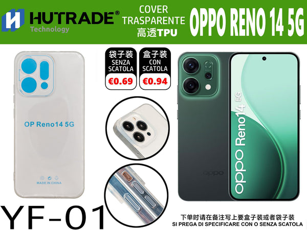 COVER TRASPARENTE OPPO RENO 14 5G