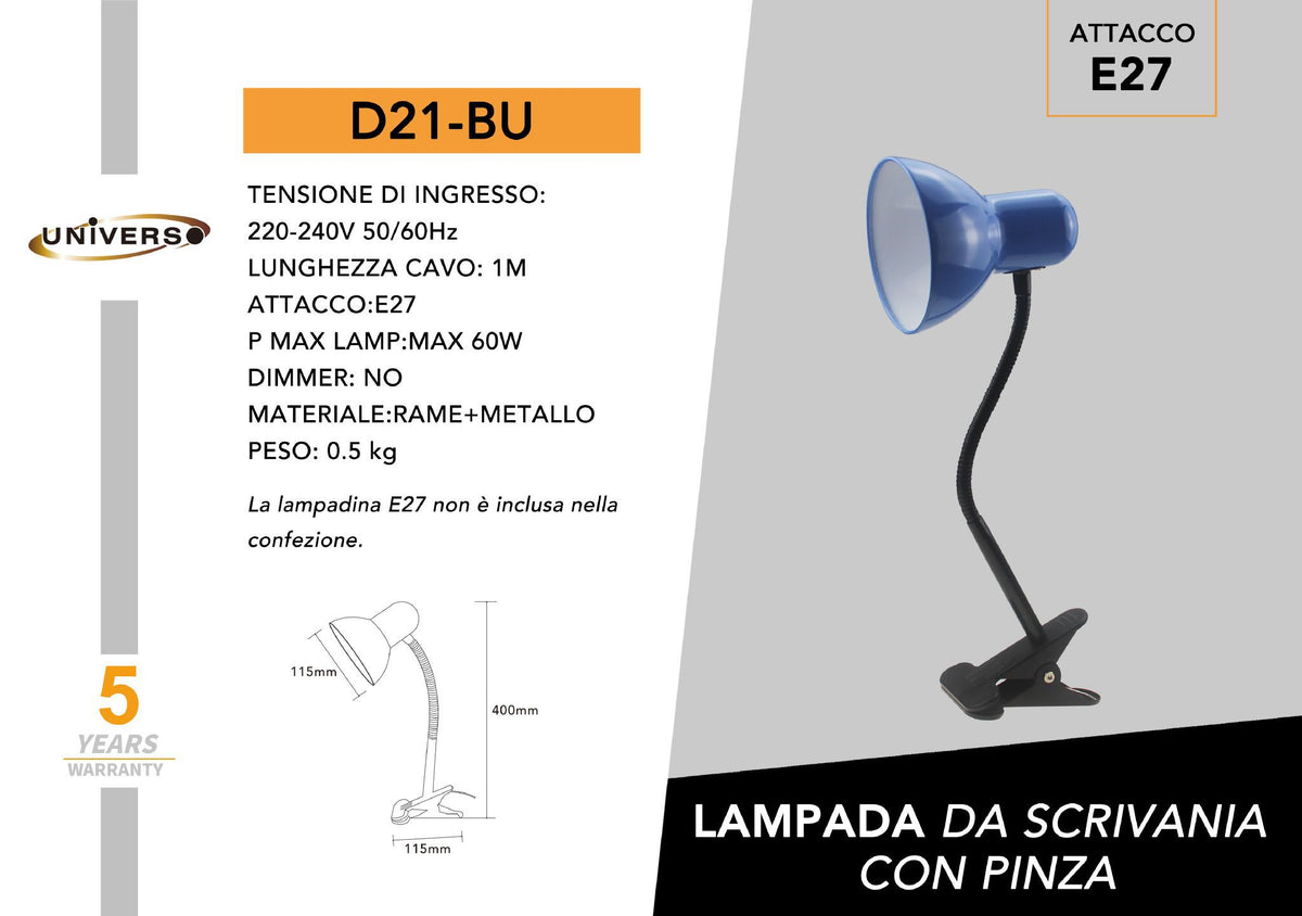 Lampada da tavolo – D21-BU