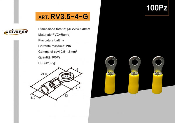 Terminali e capicorda – RV3.5-4-G