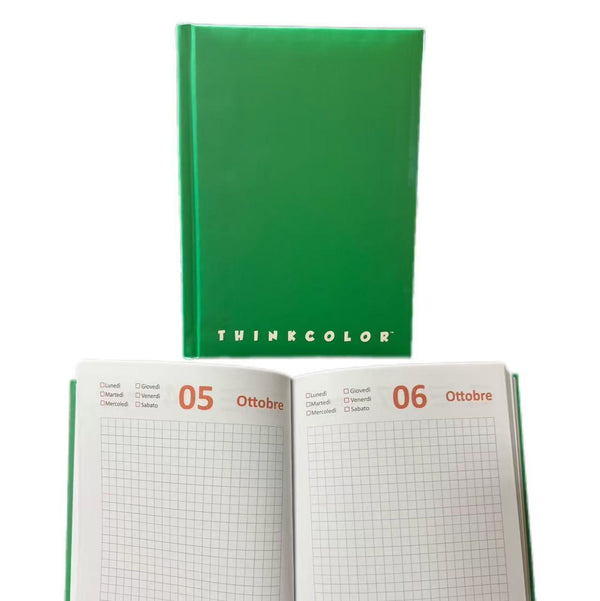 Diario Thinkcolor verde scuro