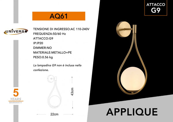 Applique Da Muro Universo – AQ61