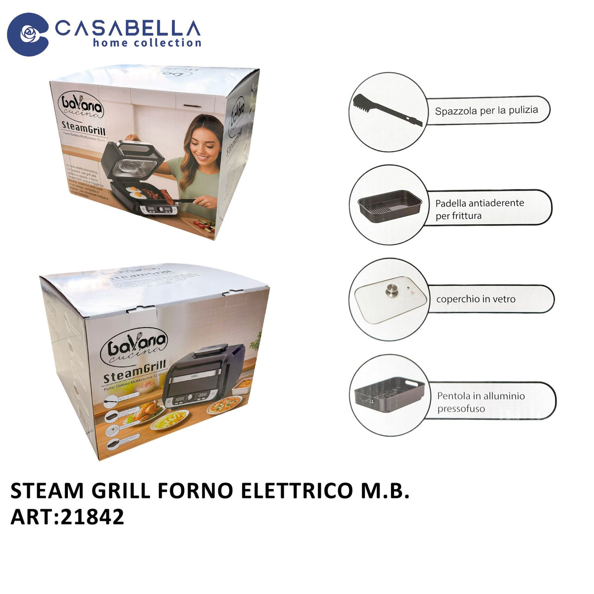 Forno elettrico compatto · art. 21842