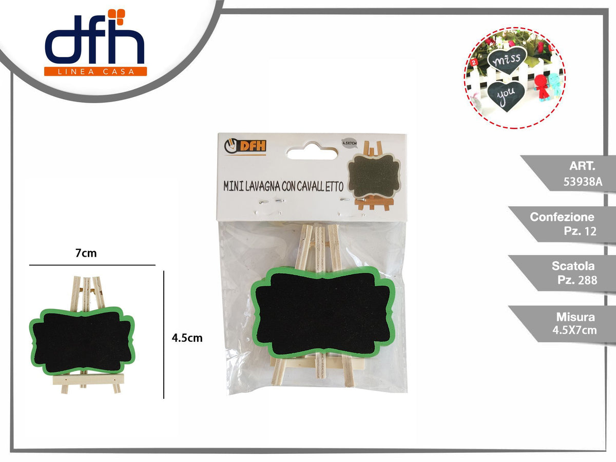 MINI LAVAGNA CON CAVALLETTO 4.5 × 7 cm