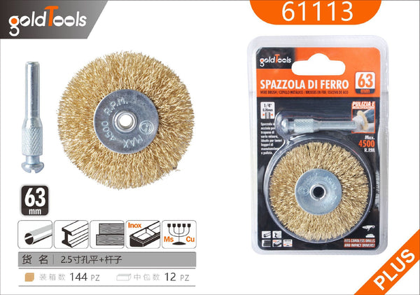 Spazzole metalliche rotative