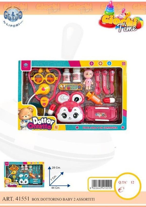 Dottor Orsetto, set medico giocattolo assortito LIP41551