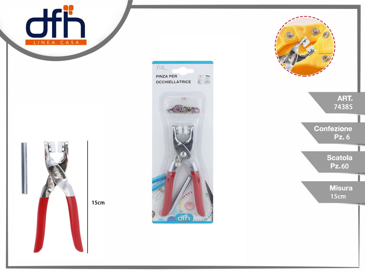 Pinza per occhiellatrice
