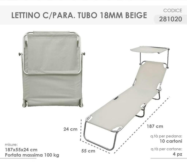 Lettino da giardino – 020806